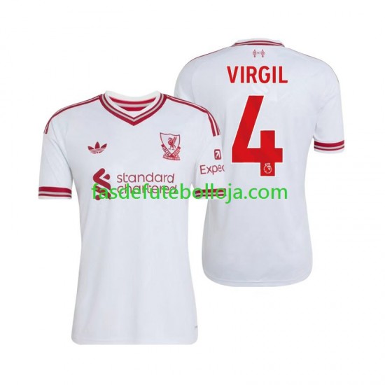 Camisola 2º Equipamento Liverpool Virgil van Dijk 4 2026-2027 Manga Curta ,Homem