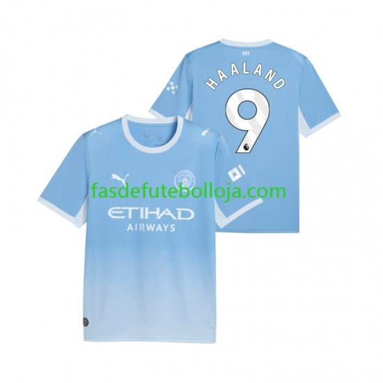 Camisola 1º Equipamento Manchester City Erling Haaland 9 2026-2027 Manga Curta ,Homem