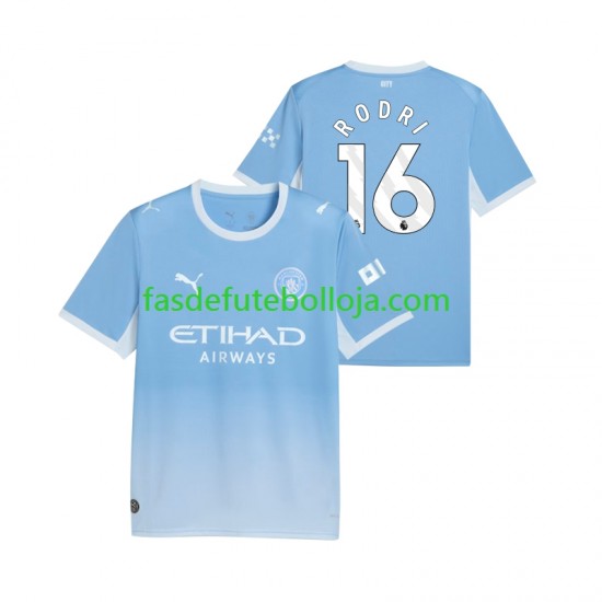 Camisola 1º Equipamento Manchester City Rodri 16 2026-2027 Manga Curta ,Homem