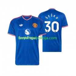 Camisola 2º Equipamento Manchester United Benjamin Sesko 30 2026-2027 Manga Curta ,Homem
