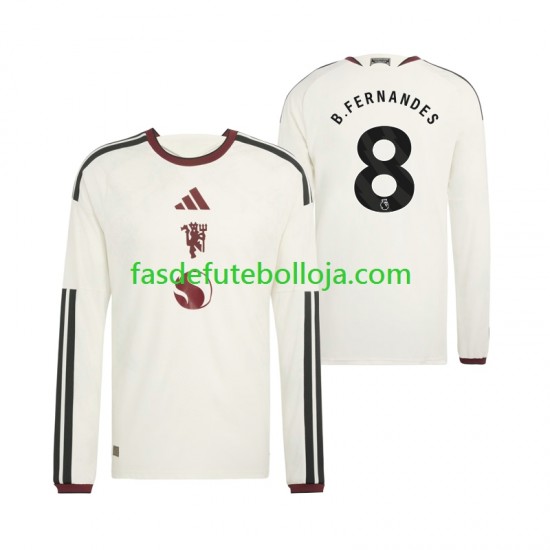 Camisola 3º Equipamento Manchester United Bruno Fernandes 8 2026-2027 Manga Comprida ,Homem