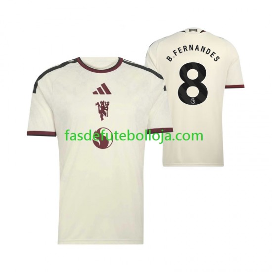 Camisola 3º Equipamento Manchester United Bruno Fernandes 8 2026-2027 Manga Curta ,Homem