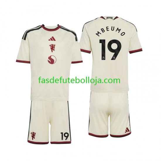 Camisola 3º Equipamento Manchester United Bryan Mbeumo 19 2026-2027 Manga Curta ,Criança