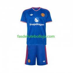 Camisola 2º Equipamento Manchester United 2026-2027 Manga Curta ,Criança