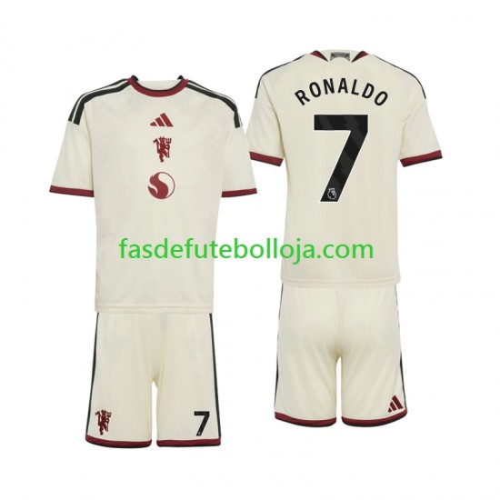 Camisola 3º Equipamento Manchester United Cristiano Ronaldo 7 2026-2027 Manga Curta ,Criança