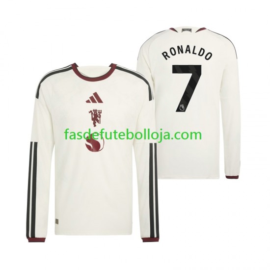 Camisola 3º Equipamento Manchester United Cristiano Ronaldo 7 2026-2027 Manga Comprida ,Homem