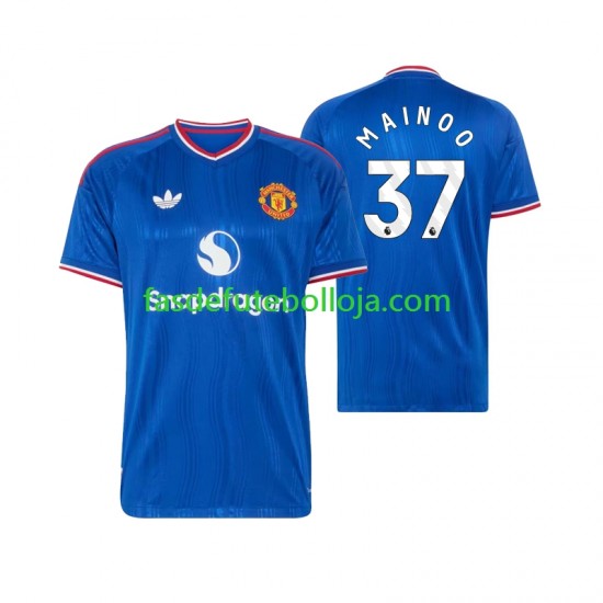 Camisola 2º Equipamento Manchester United Kobbie Mainoo 37 2026-2027 Manga Curta ,Homem