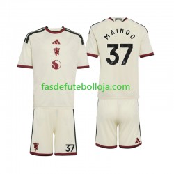 Camisola 3º Equipamento Manchester United Kobbie Mainoo 37 2026-2027 Manga Curta ,Criança