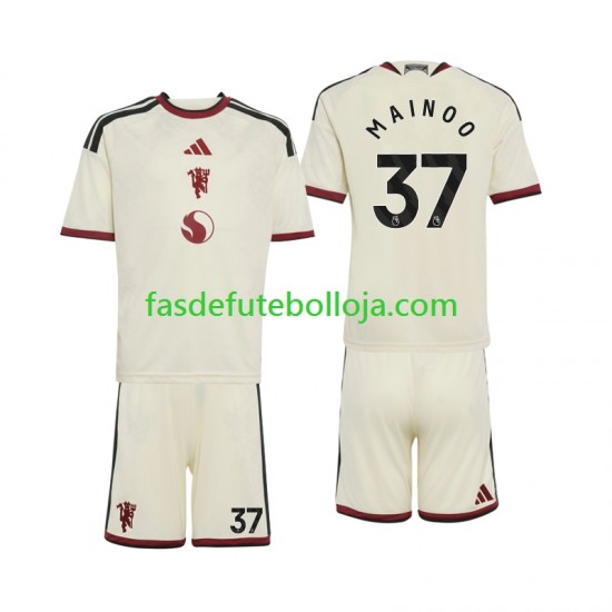 Camisola 3º Equipamento Manchester United Kobbie Mainoo 37 2026-2027 Manga Curta ,Criança