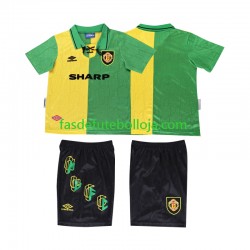 Camisola 3º Equipamento Manchester United 1992 1994 Manga Curta Retro ,Criança