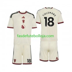Camisola 3º Equipamento Manchester United Youri Tielemans 18 2026-2027 Manga Curta ,Criança