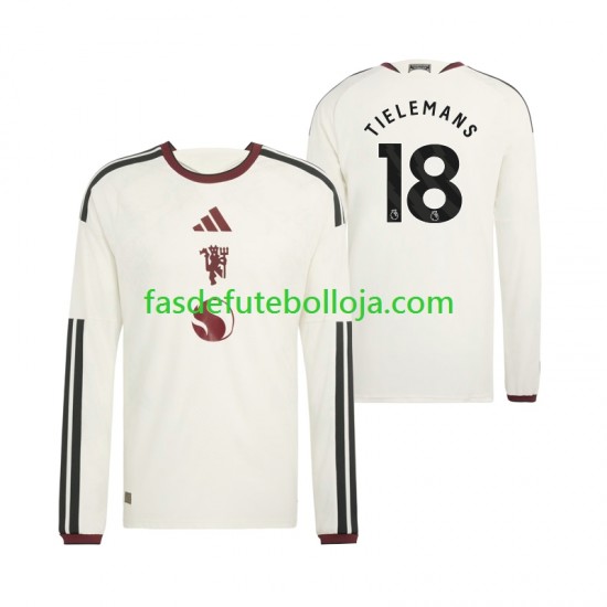 Camisola 3º Equipamento Manchester United Youri Tielemans 18 2026-2027 Manga Comprida ,Homem