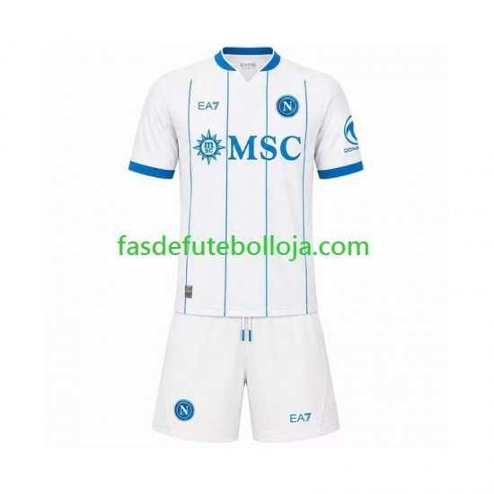 Camisola 2º Equipamento Napoli 2026-2027 Manga Curta ,Criança