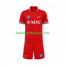 Camisola 3º Equipamento Napoli 2026-2027 Manga Curta ,Criança