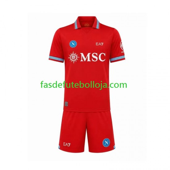 Camisola 3º Equipamento Napoli 2026-2027 Manga Curta ,Criança