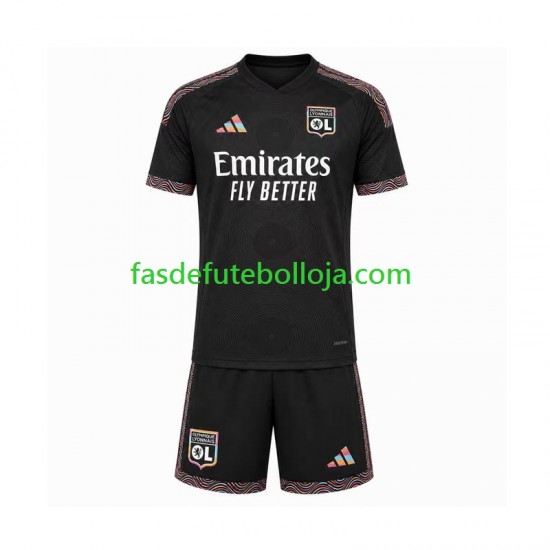 Camisola 3º Equipamento Olympique Lyonnais 2026-2027 Manga Curta ,Criança