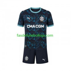 Camisola 2º Equipamento Olympique de Marseille 2026-2027 Manga Curta ,Criança