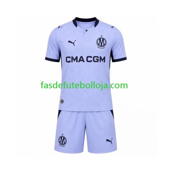 Camisola 3º Equipamento Olympique de Marseille 2026-2027 Manga Curta ,Criança