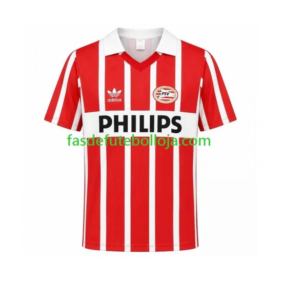 Camisola 1º Equipamento PSV Eindhoven 1990 Manga Curta Retro ,Homem