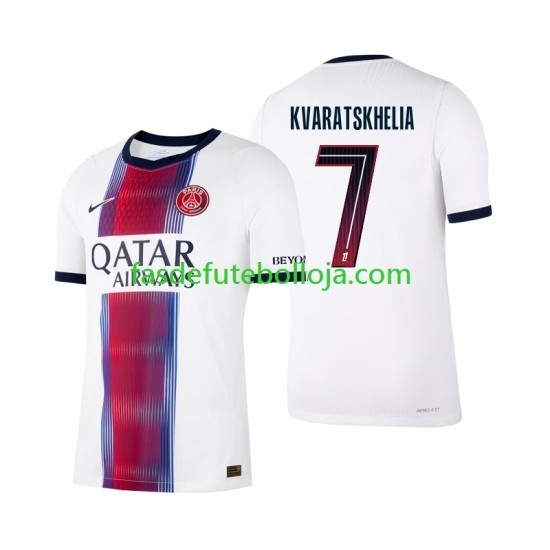 Camisola 2º Equipamento Paris Saint-Germain Khvicha Kvaratskhelia 7 2026-2027 Manga Curta ,Homem