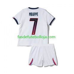Camisola 2º Equipamento Paris Saint-Germain Mbappé Kylian 7 2026-2027 Manga Curta ,Criança