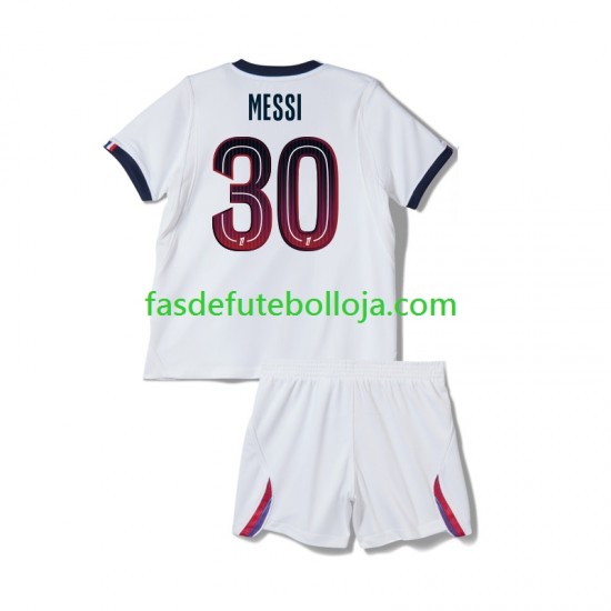 Camisola 2º Equipamento Paris Saint-Germain Lionel Messi 30 2026-2027 Manga Curta ,Criança