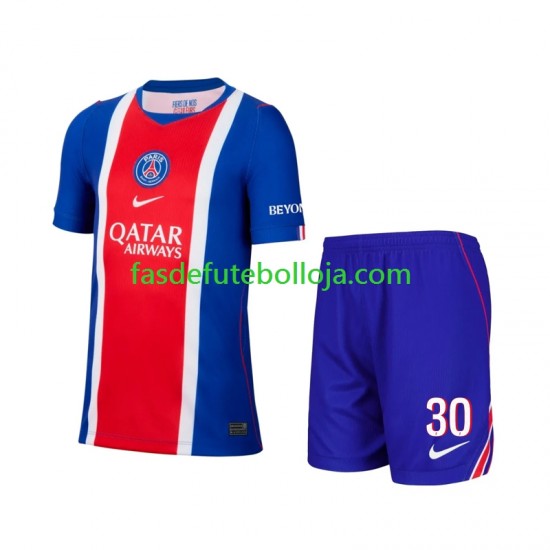 Camisola 1º Equipamento Paris Saint-Germain Lionel Messi 30 2026-2027 Manga Curta ,Criança