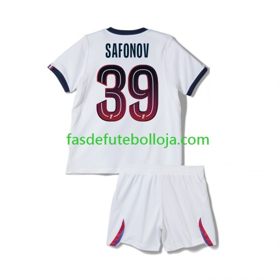 Camisola 2º Equipamento Paris Saint-Germain Matvey Safonov 39 2026-2027 Manga Curta ,Criança