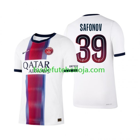 Camisola 2º Equipamento Paris Saint-Germain Matvey Safonov 39 2026-2027 Manga Curta ,Homem