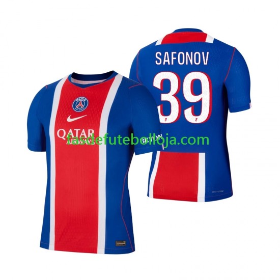 Camisola 1º Equipamento Paris Saint-Germain Matvey Safonov 39 2026-2027 Manga Curta ,Homem