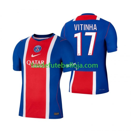 Camisola 1º Equipamento Paris Saint-Germain Vitinha 17 2026-2027 Manga Curta ,Homem