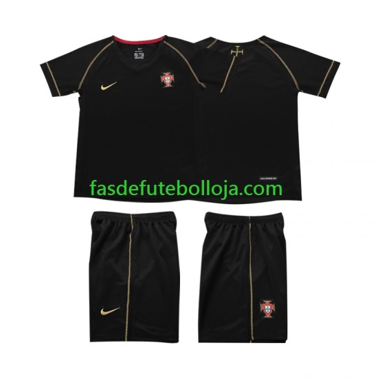 Camisola 2º Equipamento Seleção Portuguesa 2006 Manga Curta Retro ,Criança