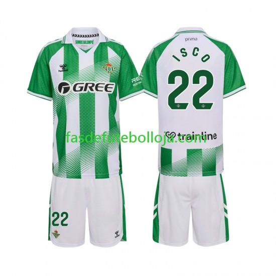 Camisola 1º Equipamento Real Betis Isco 22 2026-2027 Manga Curta ,Criança