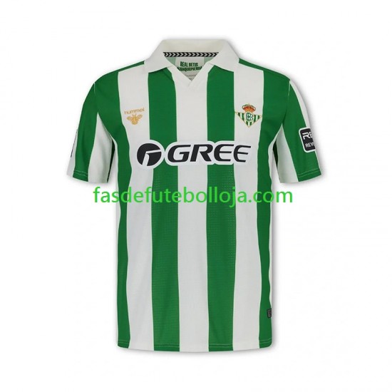 Camisola 1º Equipamento Real Betis 2025-2026 Manga Curta Retro ,Homem