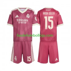 Camisola 3º Equipamento Real Madrid Arda Guler 15 2026-2027 Manga Curta ,Criança