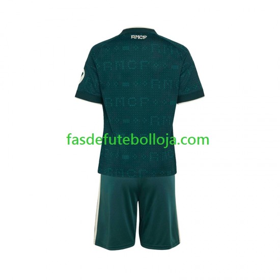 Camisola 2º Equipamento Real Madrid 2026-2027 Manga Curta ,Criança