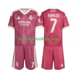 Camisola 3º Equipamento Real Madrid Cristiano Ronaldo 7 2026-2027 Manga Curta ,Criança Camisola 3º Equipamento Real Madrid Cristiano Ronaldo 7 2026-2027 Manga Curta ,Criança