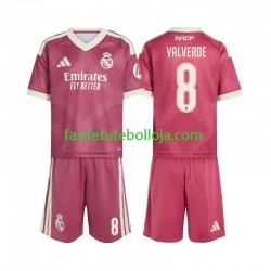 Camisola 3º Equipamento Real Madrid Federico Valverde 8 2026-2027 Manga Curta ,Criança