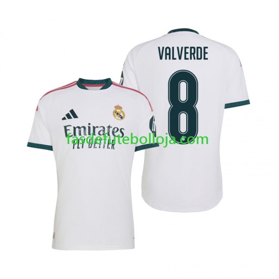Camisola 1º Equipamento Real Madrid Federico Valverde 8 2026-2027 Manga Curta ,Homem