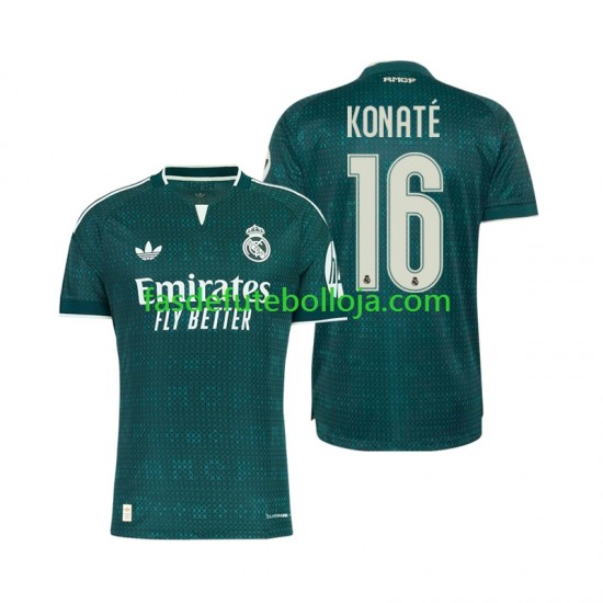 Camisola 2º Equipamento Real Madrid Ibrahima Konate 16 2026-2027 Manga Curta ,Homem