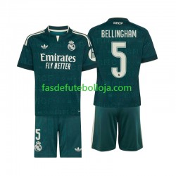 Camisola 2º Equipamento Real Madrid Jude Bellingham 5 2026-2027 Manga Curta ,Criança