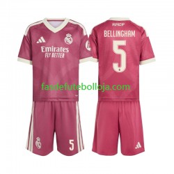 Camisola 3º Equipamento Real Madrid Jude Bellingham 5 2026-2027 Manga Curta ,Criança