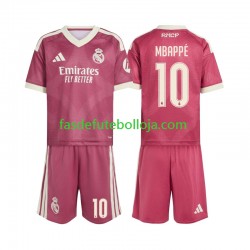 Camisola 3º Equipamento Real Madrid Mbappé Kylian 10 2026-2027 Manga Curta ,Criança