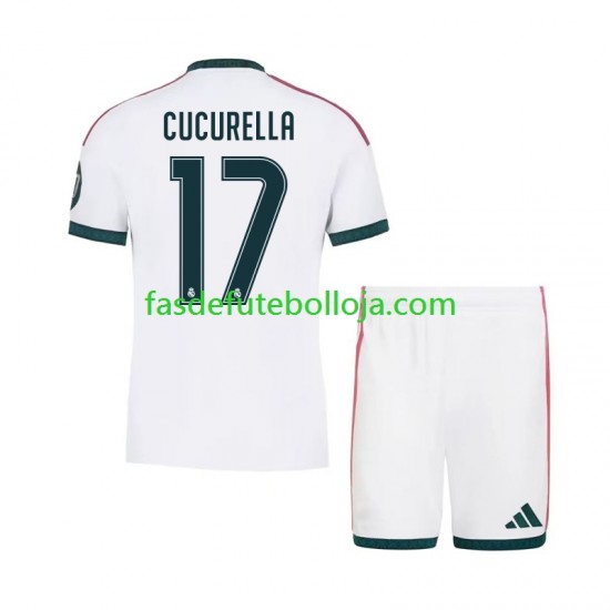 Camisola 1º Equipamento Real Madrid Marc Cucurella 17 2026-2027 Manga Curta ,Criança