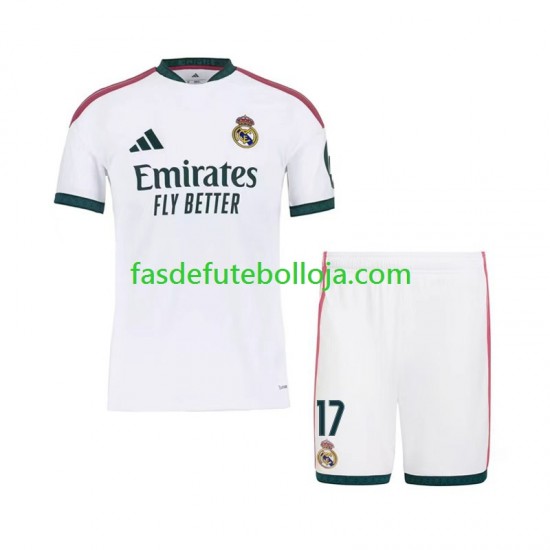 Camisola 1º Equipamento Real Madrid Marc Cucurella 17 2026-2027 Manga Curta ,Criança