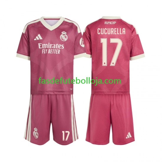 Camisola 3º Equipamento Real Madrid Marc Cucurella 17 2026-2027 Manga Curta ,Criança