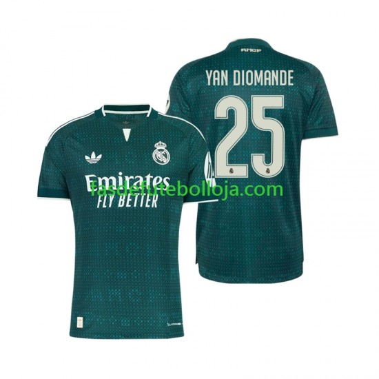Camisola 2º Equipamento Real Madrid Yan Diomande 25 2026-2027 Manga Curta ,Homem
