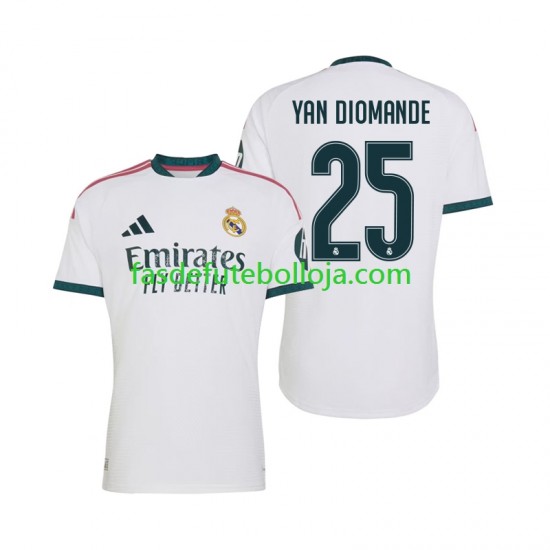 Camisola 1º Equipamento Real Madrid Yan Diomande 25 2026-2027 Manga Curta ,Homem