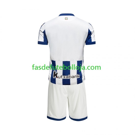 Camisola 1º Equipamento Real Sociedad 2026-2027 Manga Curta ,Criança