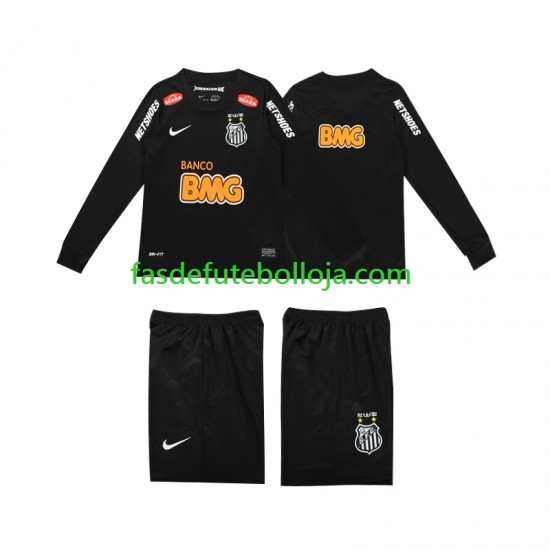 Camisola 2º Equipamento Santos Classic 2012 2013 Manga Comprida Retro ,Criança